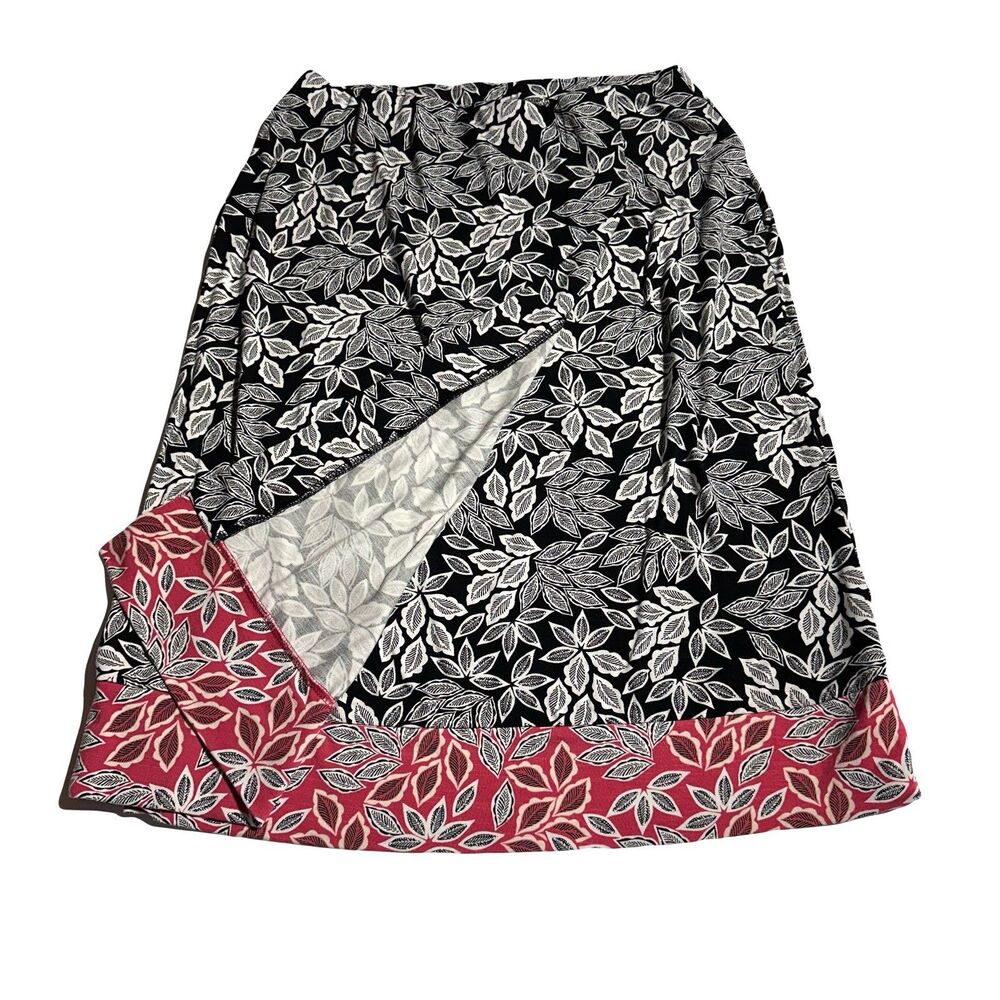 J. Jill Floral Print Skirt Women’s Size XS P  Petite Pull On Faux Wrap